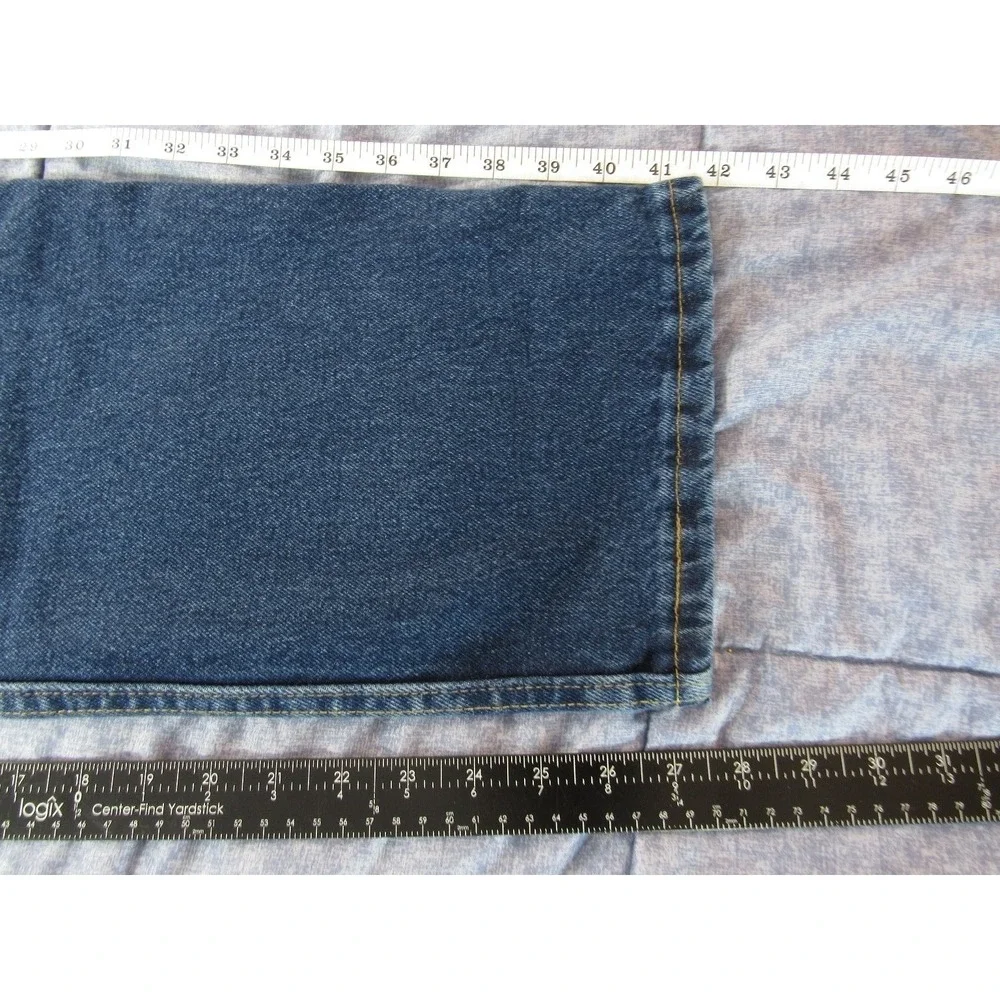 Wrangler Men's Jeans Relaxed Fit Denim‎ 36x30 Blue Cotton